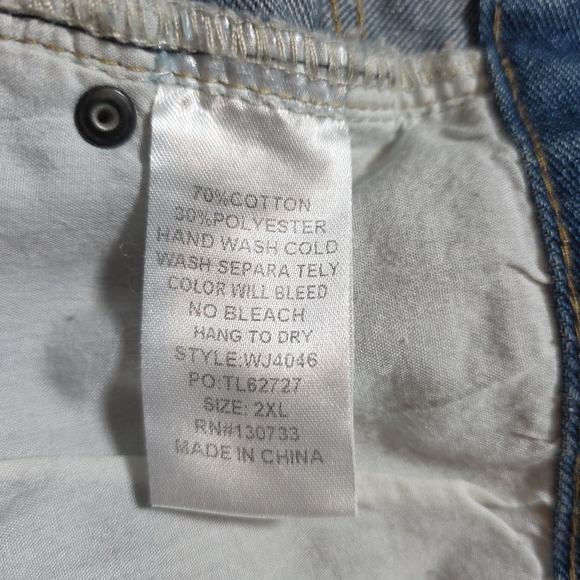 Umgee Women's Denim Mini Skirt Ram Hem Size 2XL Blue NWT - Picture 4 of 8